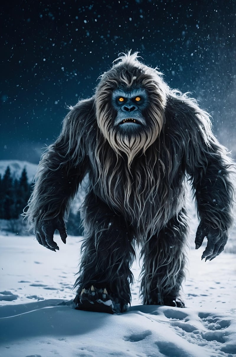 Bigfoot in the forest